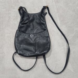 J.P. Ourse Black Leather Backpack